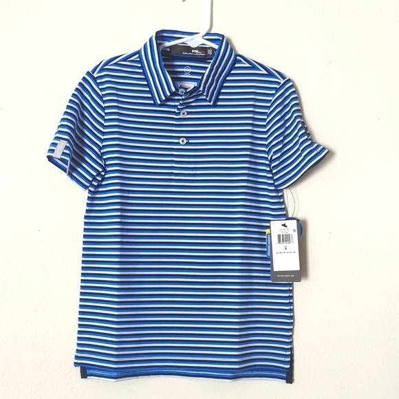 RLX Ralph Lauren Other - Polo Ralph Lauren BLUE MU Boys Striped RLX T-shirt, size 4 NWT